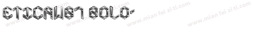 ETICAW01 BOLD字体转换